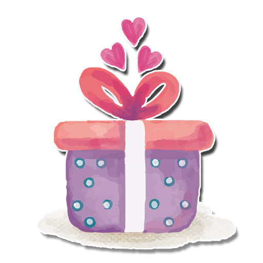 Happy Birthday Gift Stickers PNG Vector